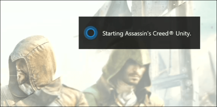 Cortana käynnistää pelin Xbox