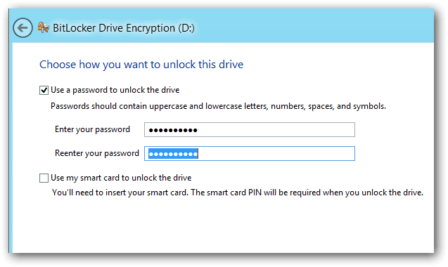 Salaa USB-muistitikku Windows 8: ssa