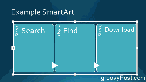 Smartart smart art värit GIF-esimerkki suunnittelee väri powerpoint 2013