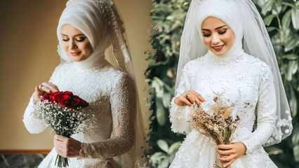 2021 hijab-hääpuku mallit Kauneimmat hijab-hääpuku-mallit
