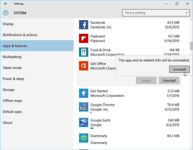 Poista Candy Crush ja muut Windows 10 esiasennetut sovellukset