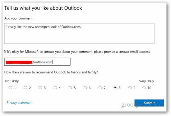 Outlook-palaute 3