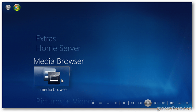 Katso videopodcastit Windows 7 Media Centerissä