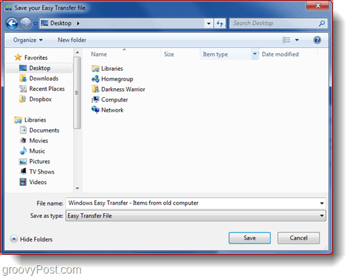 Windows 7 Helppo siirtotyökalu - Pikaopas
