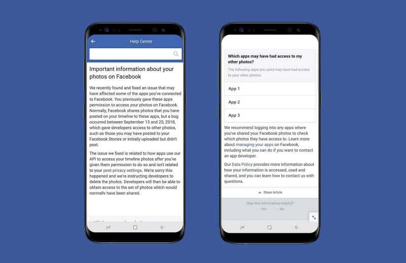 Facebook Bug paljastaa käyttäjäkuvat
