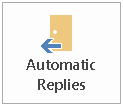 Outlookin automaattinen vastauspainikeOutlook Automaattisten vastausten painike