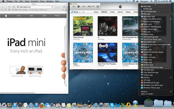 OS X Mountain Lion -työpöytä
