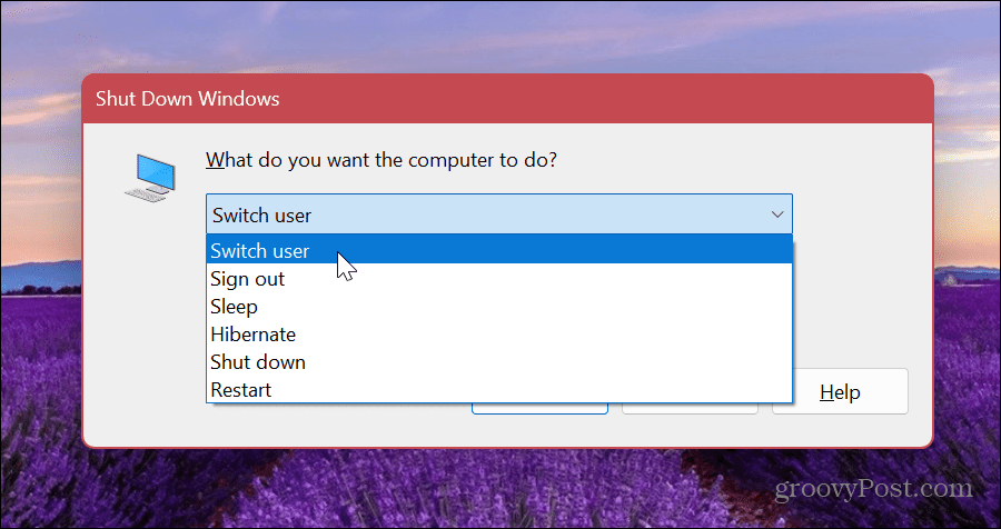 Vaihda käyttäjätilejä Windowsissa