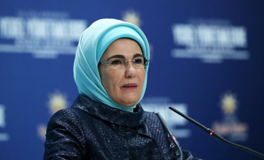 Ensimmäinen nainen Erdoğan: "Olkoon äänemme palestiinalaisten ääniä!"