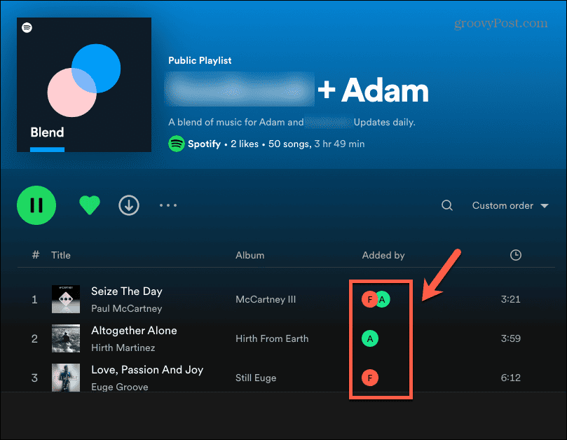 spotify-sekoituskappaleita