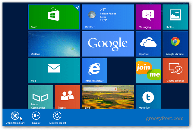 Kuinka sammuttaa myymälä Windows 8: ssa