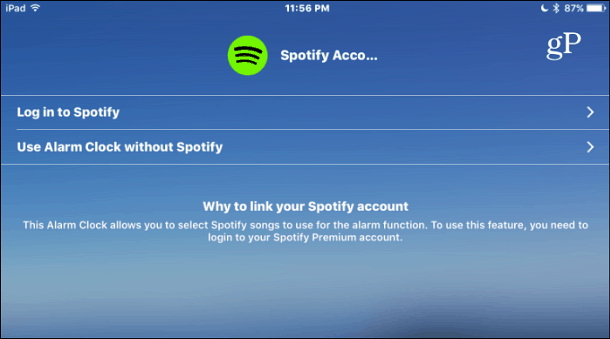 Spotify-hälytys