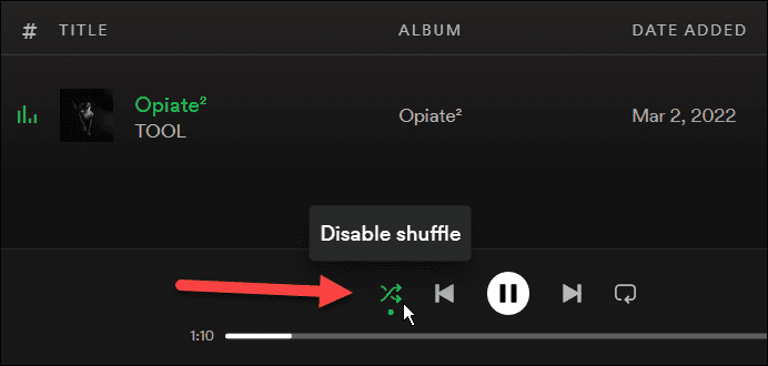 kuinka korjata spotify shuffle ei sekoitus