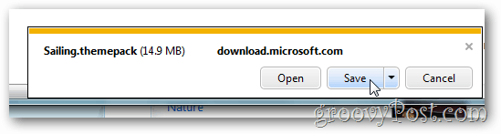 Windows 7 ilmainen teema tallentaa