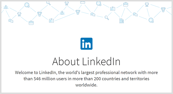 LinkedIn-tilastot huomaavat, että alustalla on miljoonia jäseniä ja maailmanlaajuinen kattavuus.