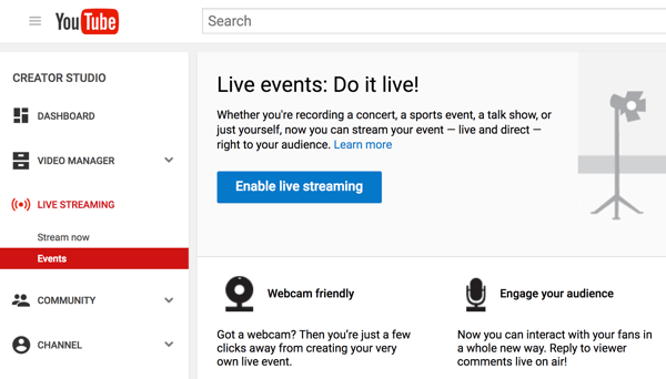 Määritä Hangouts On Air YouTube Live -palvelun kanssa videohaastattelun tekemiseksi.