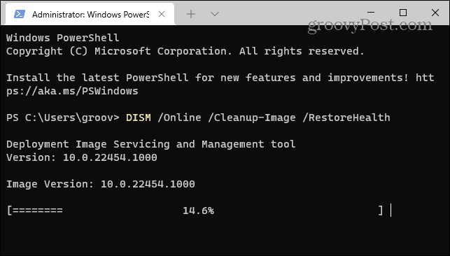 DISM-skannaus Windows 11