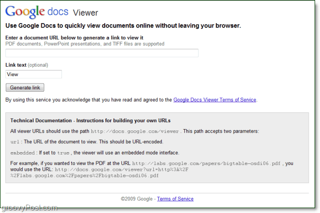 Google Docs Viewer -sovelluksen avulla voit avata ja tarkastella useimpia asiakirjoja verkossa