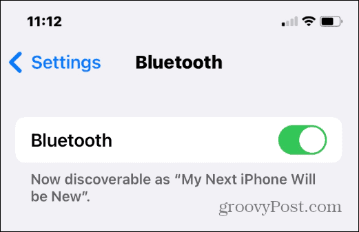 muuta bluetooth-nimeä iPhonessa