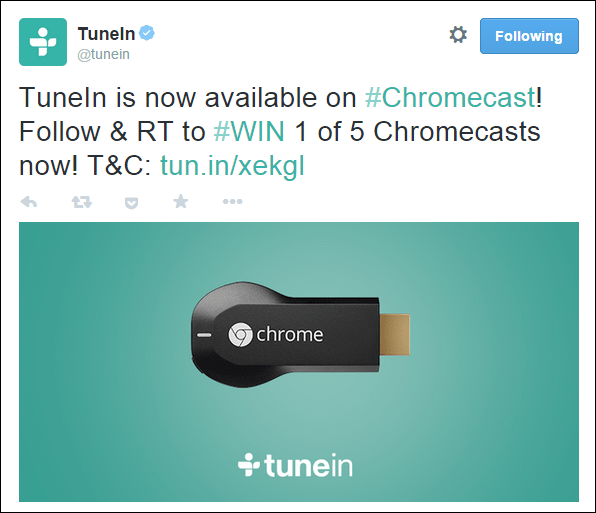 Google Chromecast saa 7 uutta sovellusta ja yli 100 000 radioasemaa