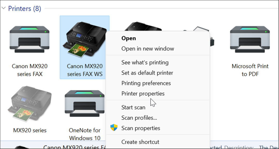 tulostimen ominaisuudet jakavat tulostimen WIndows 11:ssä