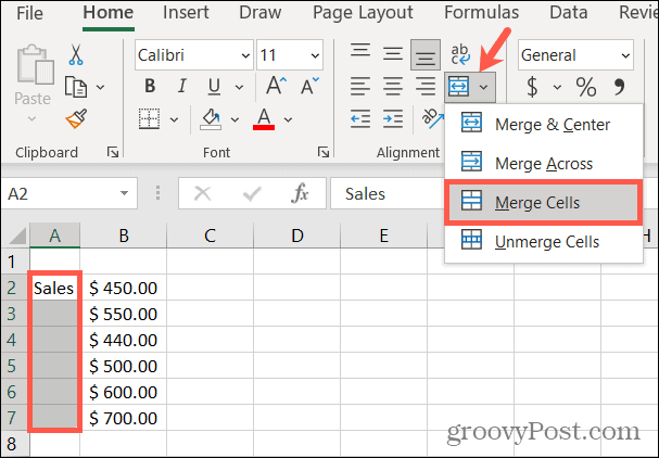 Yhdistä solut Exceliin kiertääksesi tekstiä