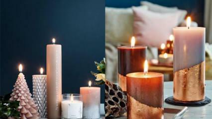 Kuinka sisustaa talo kynttilöillä? kynttilän koristeluideoita