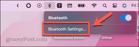 mac bluetooth -asetukset