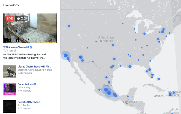 Facebook Live Map on interaktiivinen tapa katsojille löytää suoratoistoja kaikkialta maailmasta.