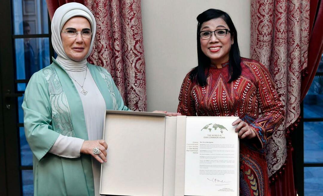 Ensimmäinen nainen Erdoğan tapasi Vietnamin pääministerin vaimon!