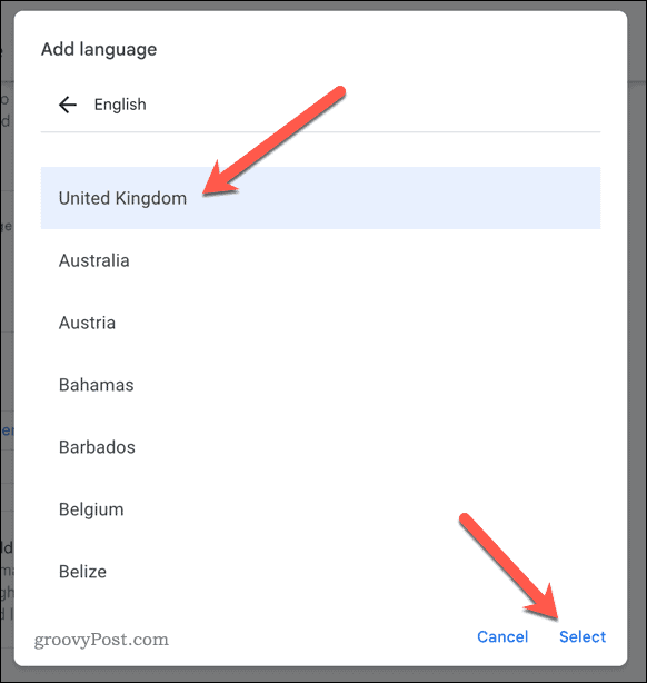 Valitse haluamasi kieli Google Drivessa