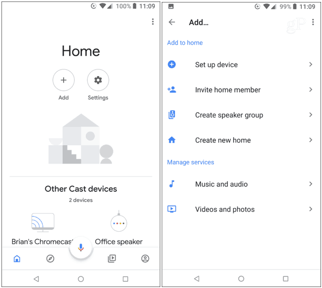 Google Home App -laite