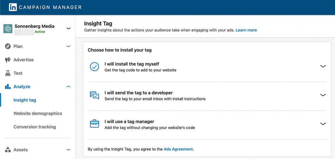 how-to-linkedin-campaign-manager-analyse-advertising-results-sonnenberg-media-step-1