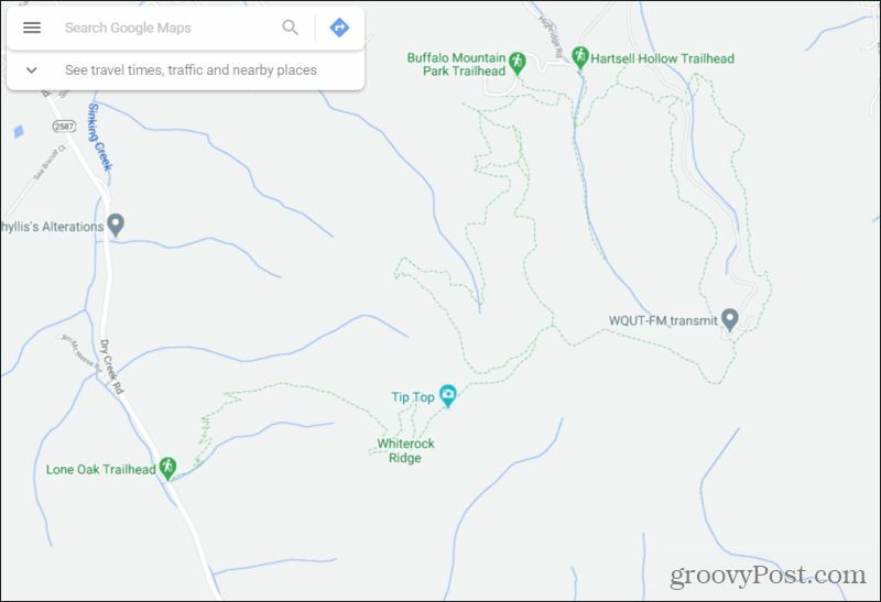 polkuja Google Mapsissa