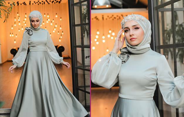 Tyylikkäimmät iltapuvut henna-iltoihin! Hijab-iltapuku 2020