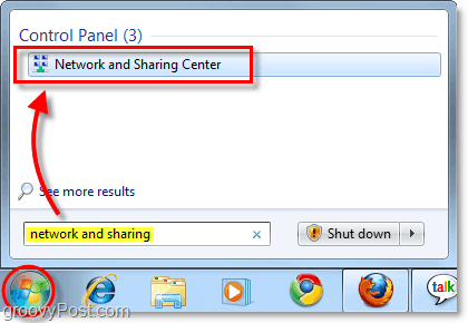 verkko ja jakamiskeskus Windows 7: ssä