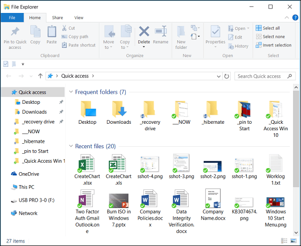 Pikakäyttö Windows 10