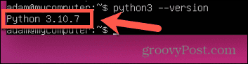 ubuntu python versio