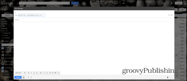 Uusi Gmail Compose -koko näyttö on käytössä