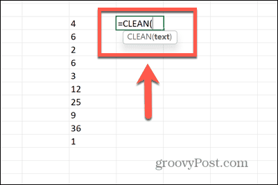 Excel Clean -toiminto