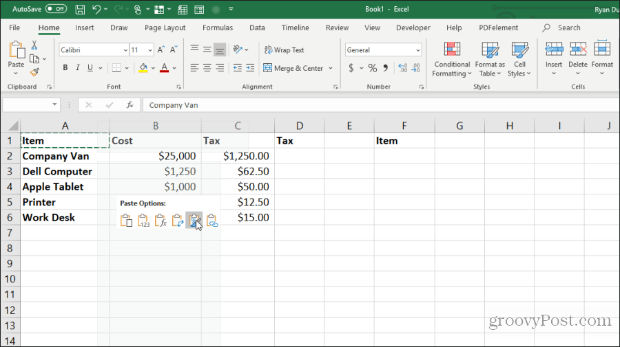 kopioi muotoilu Excel: ssä
