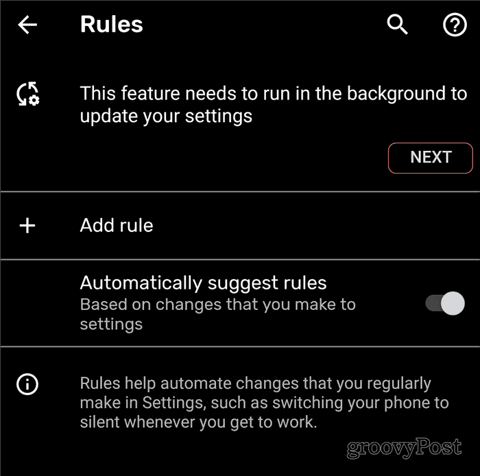 Android-sääntöjen tausta