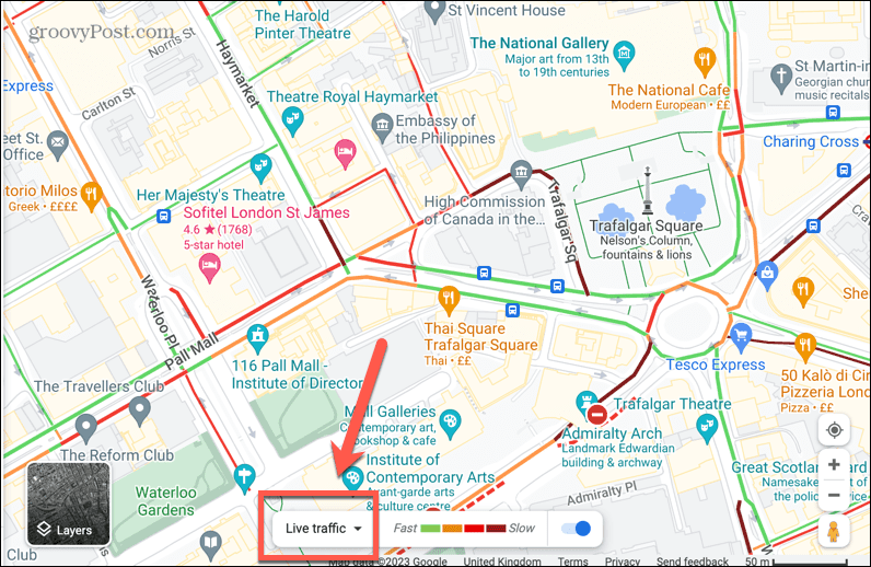 google maps live liikenne