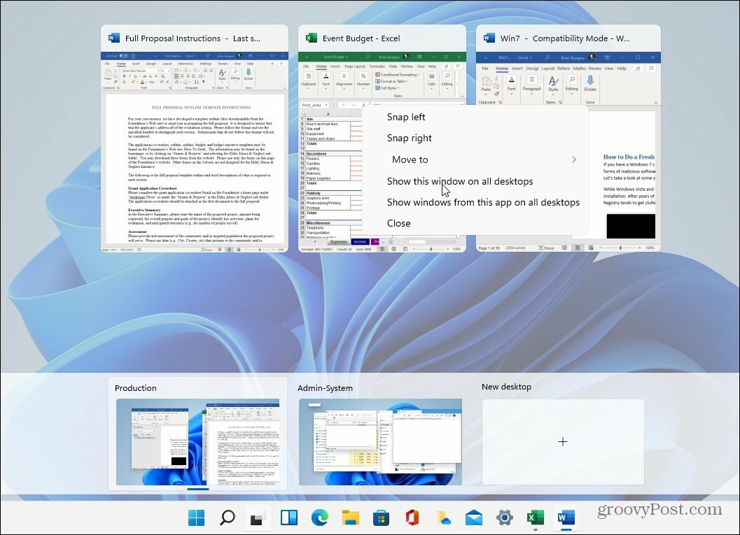 Virtuaaliset työpöydät Windows 11