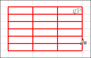 Piirrä rajaverkko Excelissä