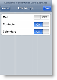 Apple iPhone ja iPod Touch Poista sähköpostisynkronointi käytöstä ActiveSync Exchange -sovelluksen avulla
