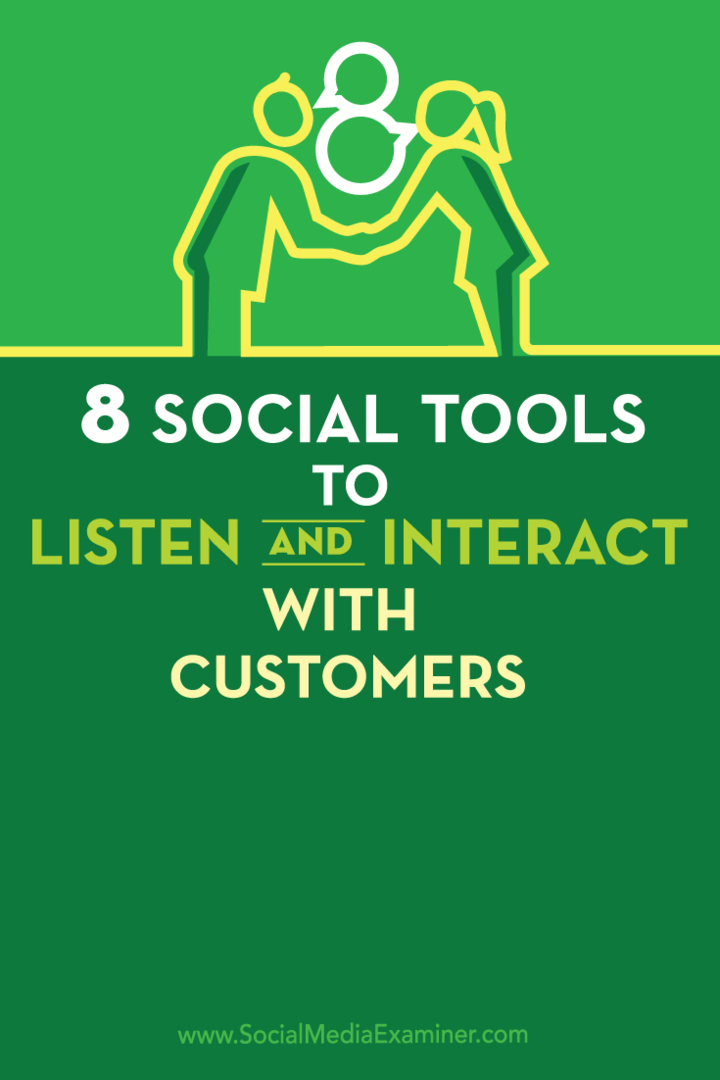 8 sosiaalista työkalua asiakkaiden kuunteluun ja vuorovaikutukseen: sosiaalisen median tutkija