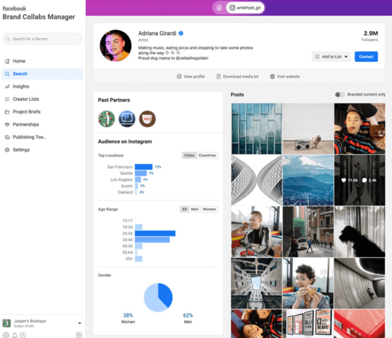 Instagram Brand Collab Manager ja Pinterest Trends Tool: Social Media Examiner