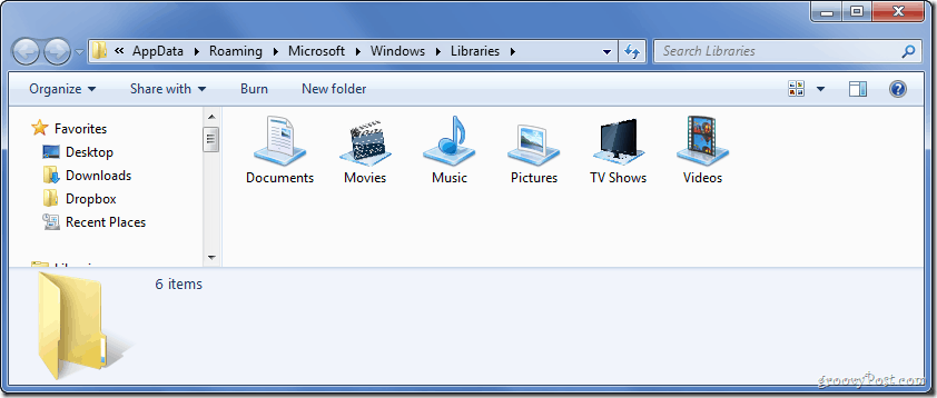 Kuinka muuttaa Windows 7 -kirjaston kuvaketta