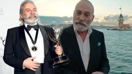 Haluk Bilginer ilmoitti Emmy-palkinnon Neitsyttornin edessä!